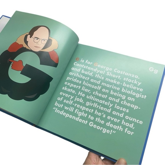 Seinfeld Legends Alphabet Book by - Blue and Yellow - Picture 5 of 7